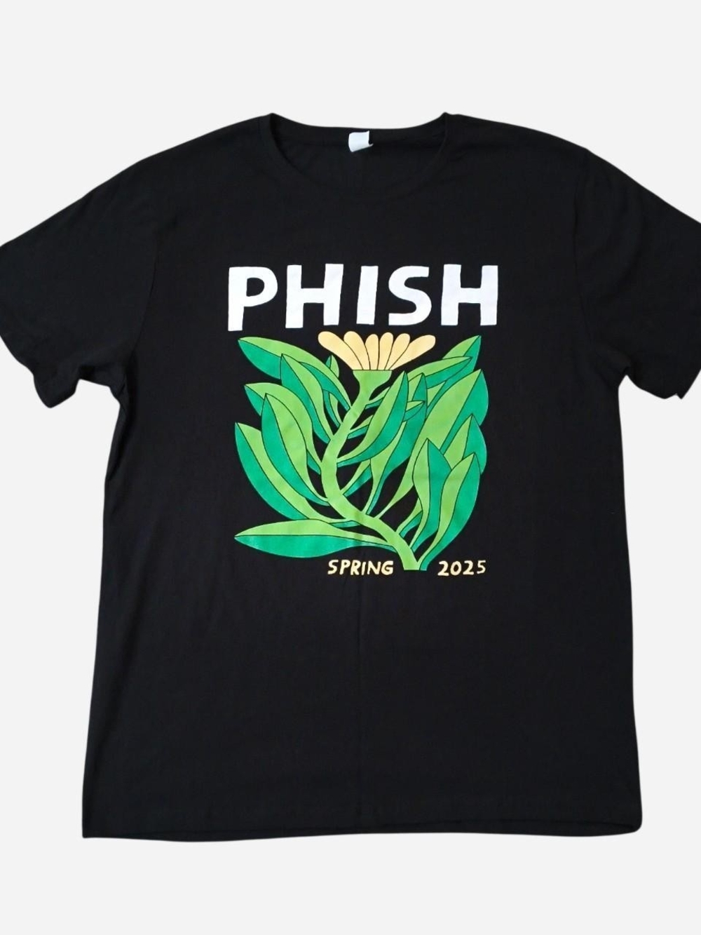 Phish Spring Tour 2025 Concert Graphic T-Shirt Men's Size XL Black Tour Dates